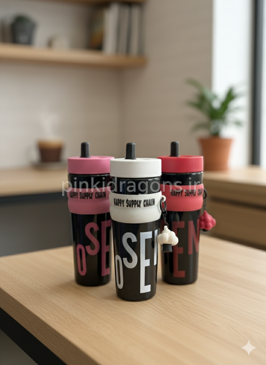 قمقمه پلاستیک نشکن نی دار