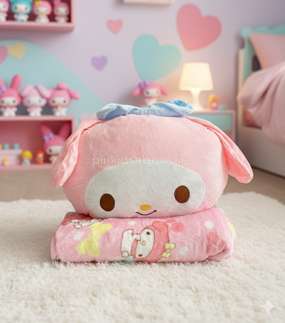 پتو بالشتی ملودی طرح کوسن